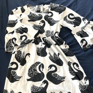 Girl’s Swan Print dress